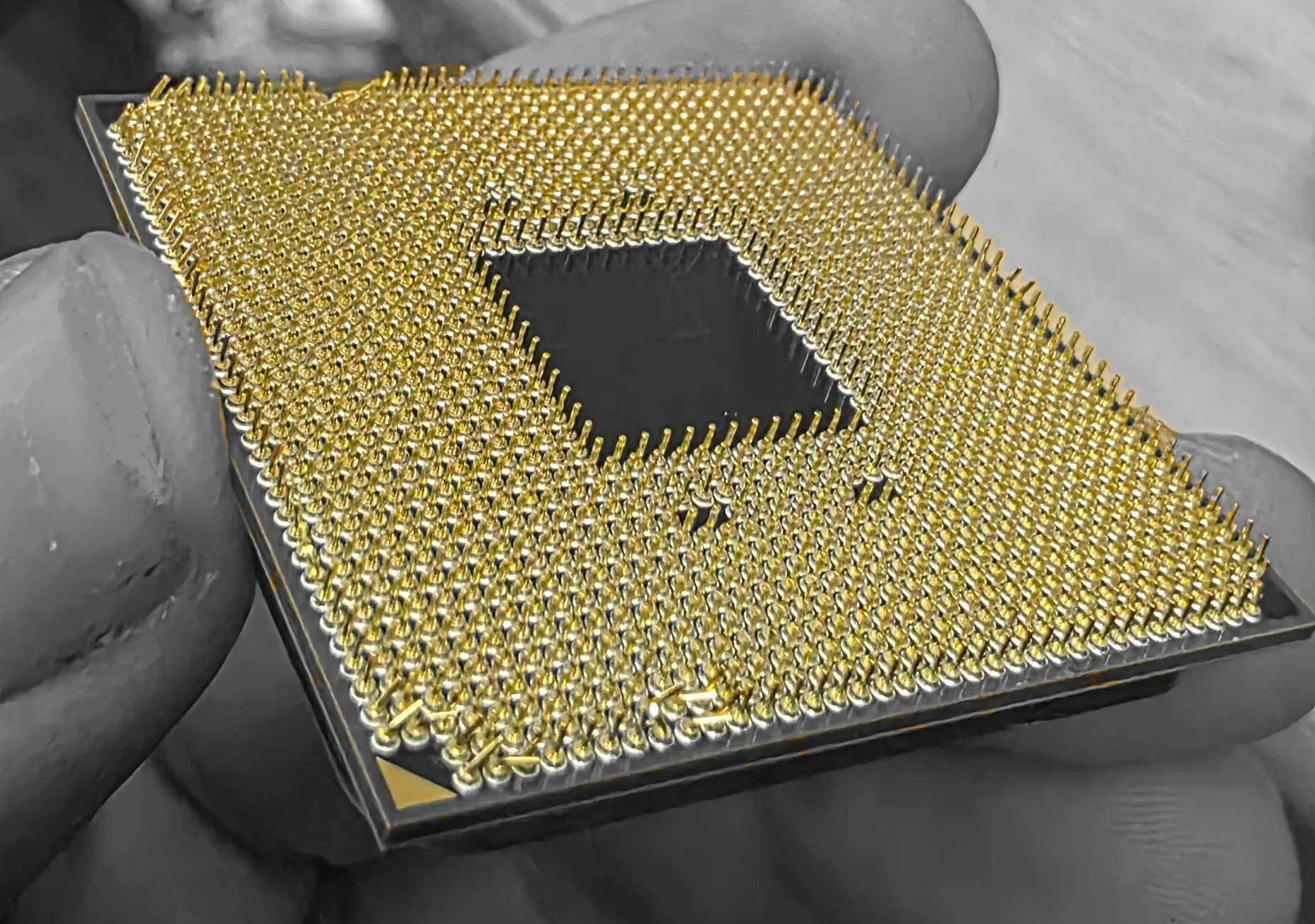 Ryzen CPU - bent pins - quick repair