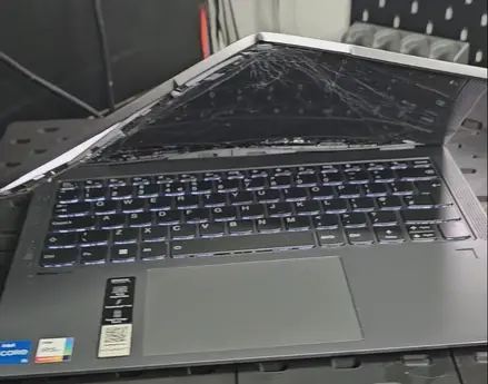 Damaged laptop